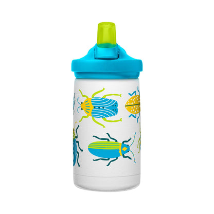 EDDY+ KIDS 12OZ STAINLESS STEEL VACUUM INSULATED BOTTLE BUGS!