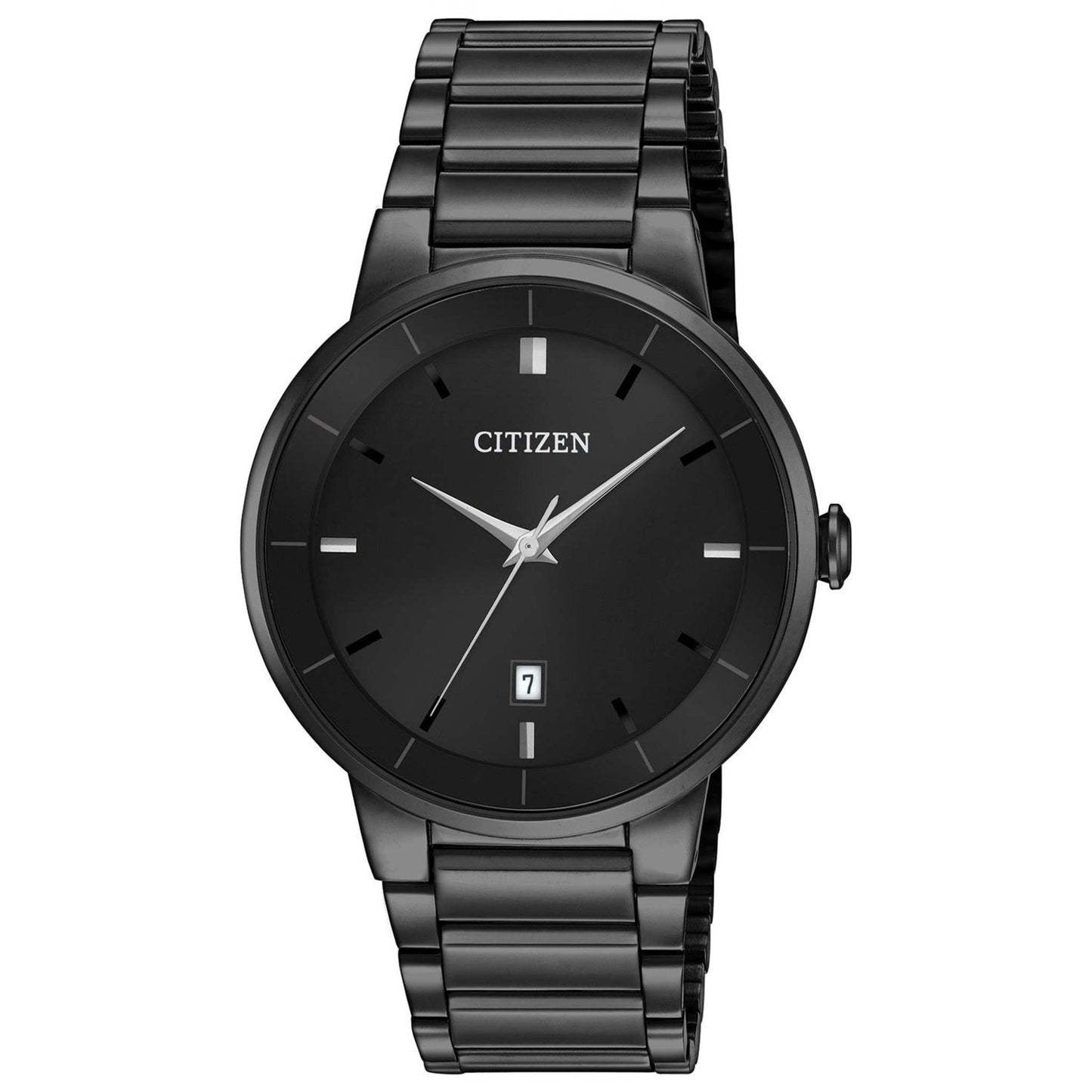 MENS ION-PLATED STAINLESS STEEL WATCH