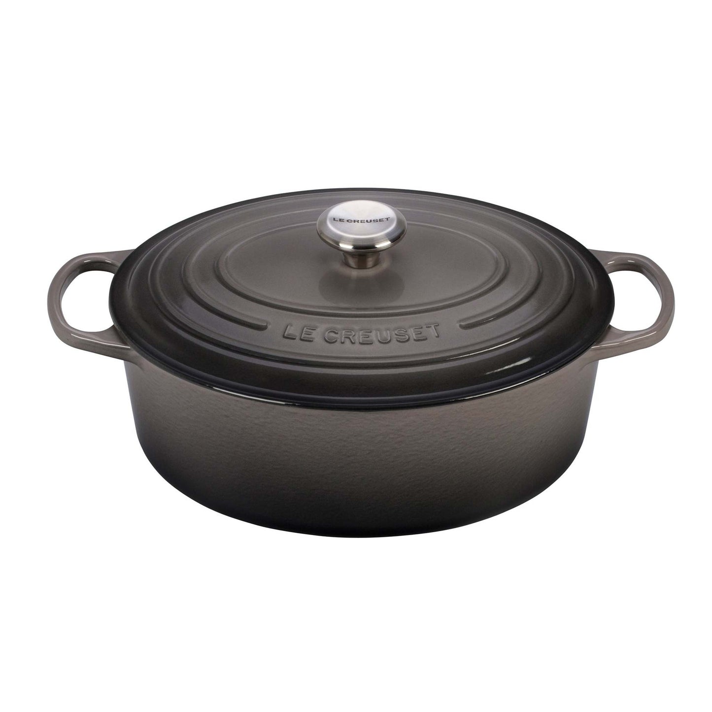 6.75QT SIGNATURE CAST IRON OVAL DUTCH OVEN OYSTER