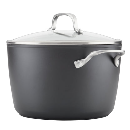 8QT HARD-ANODIZED INDUCTION STOCKPOT W/ LID