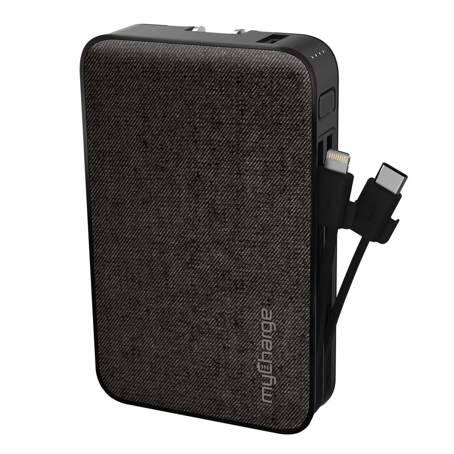 POWERHUB ULTRA 10K PORTABLE CHARGER W/ BUILT-IN USB-C & LIGHTNING CABLE
