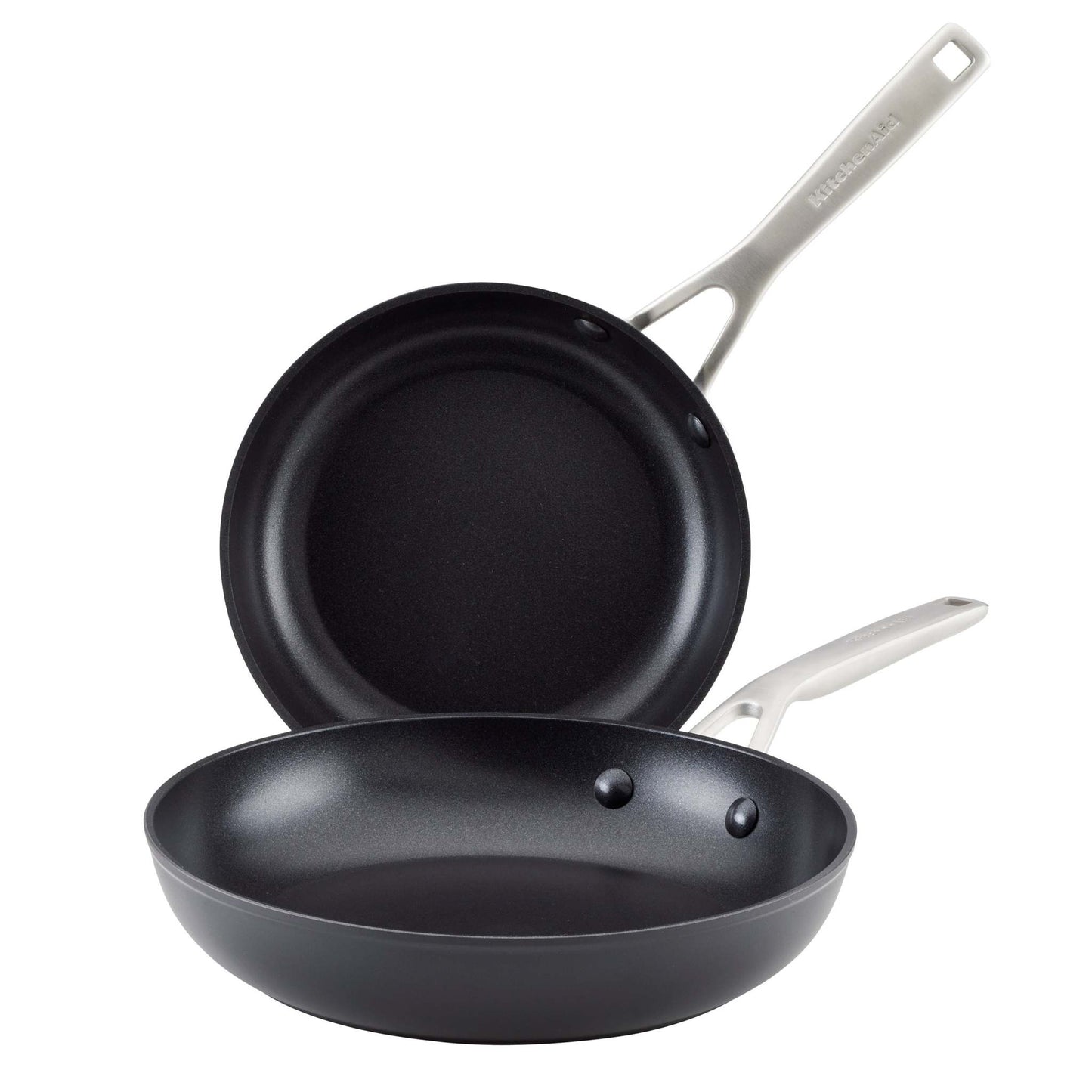 HARD-ANODIZED INDUCTION 2PC FY PANS 8.25" & 10"