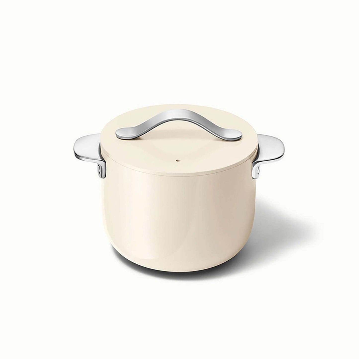 2QT NONSTICK CERAMIC PETITE COOKER W/ LID CREAM