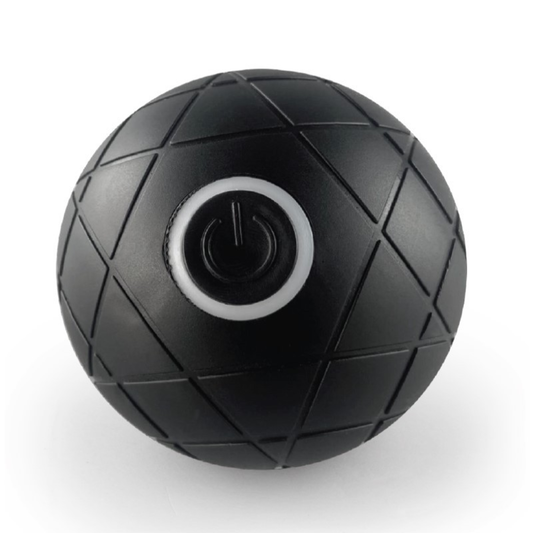 RECHARGEABLE VIBRATING MASSAGE BALL BLACK
