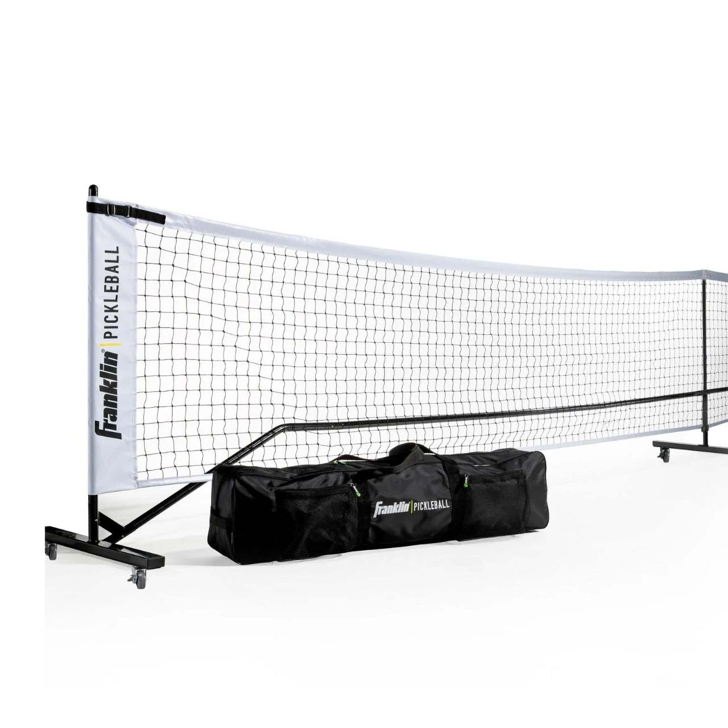OFFICIAL SIZE PICKLEBALL NET ON WHEELS
