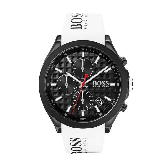 MENS VELOCITY CHRONOGRAPH SILICONE STRAP WATCH