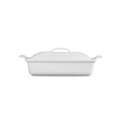 4QT HERITAGE STONEWARE COVERED RECTANGULAR CASSEROLE