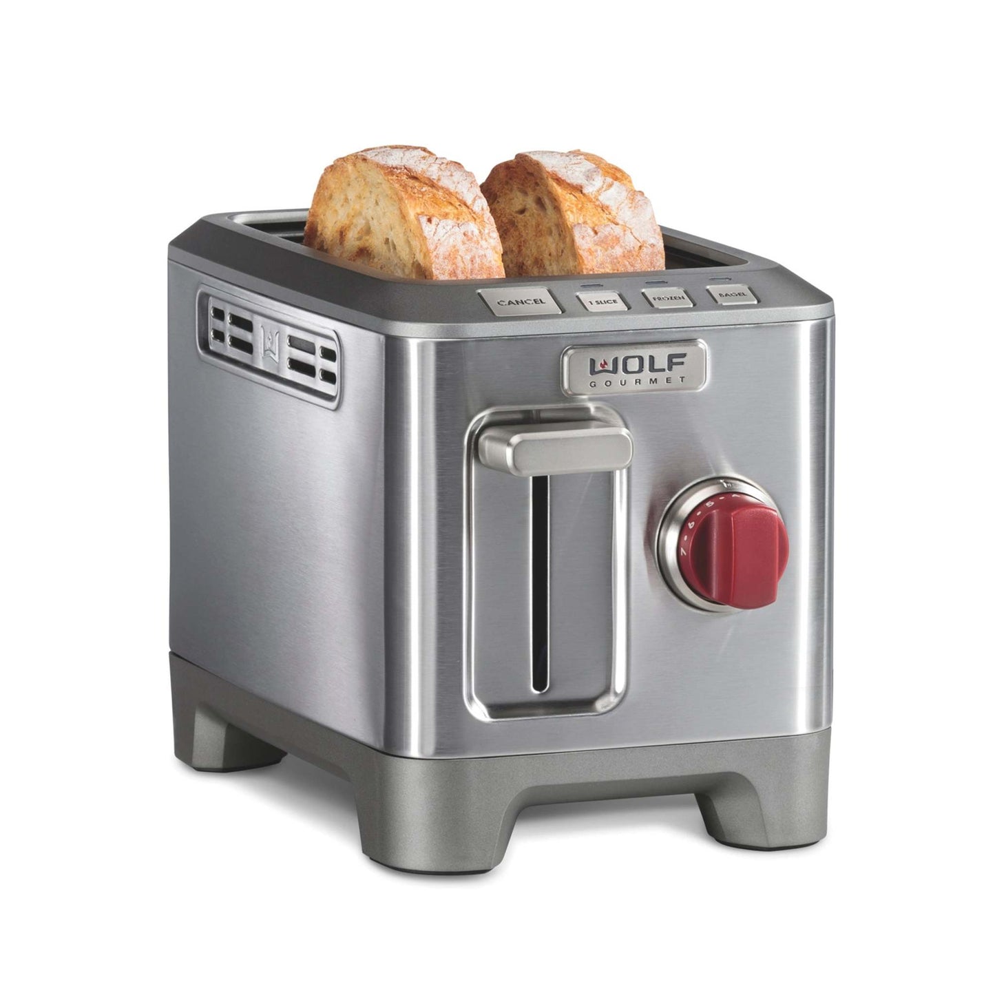 STAINLESS STEEL 2 SLICE TOASTER W/ KNOBS