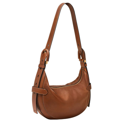HARWELL LARGE LEATHER HOBO CRESCENT BAG