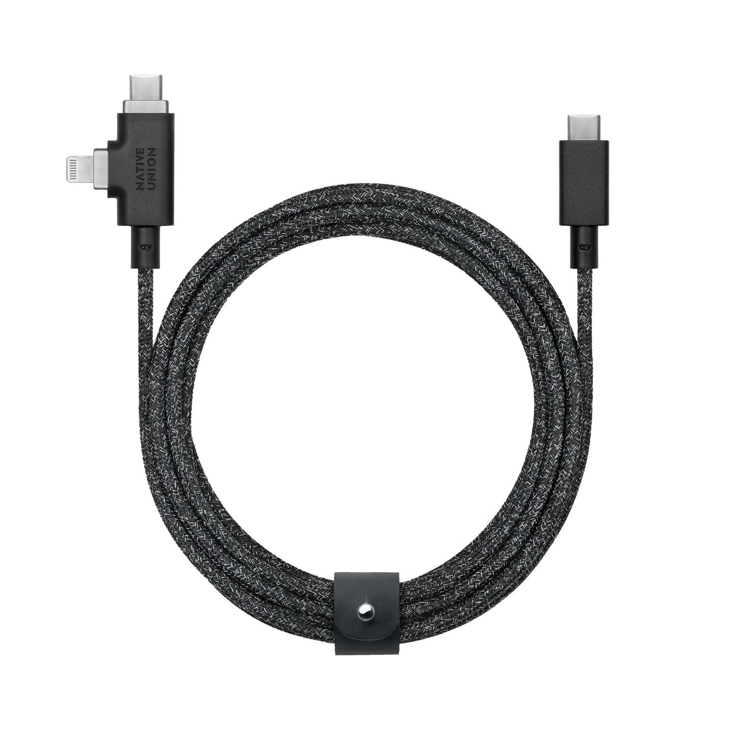 8 FT BELT CABLE DUO PRO USB-C TO LIGHTNING & USB-C COSMOS