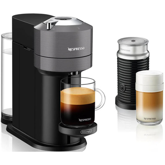 NESPRESSO VERTUO NEXT BY DE'LONGHI WITH AEROCCINO - DARK GREY
