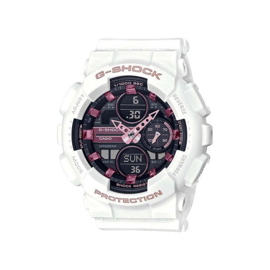 LADIES COMPACT G-SHOCK ANALOG/DIGITAL RESIN WATCH