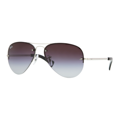 RAY-BAN SEMI-RIMLESS AVIATOR SUNGLASSES