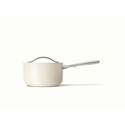 3QT NONSTICK CERAMIC SAUCEPAN CREAM