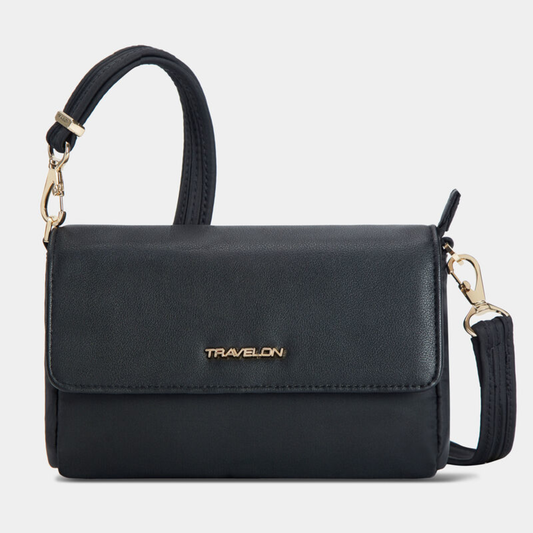 ADDISON ANTI-THEFT CONVERTIBLE BELT BAG - (BLACK)