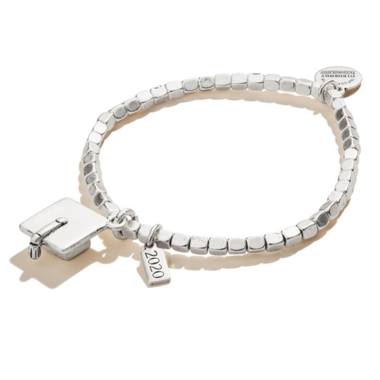 2020 GRADUATION CAP STRETCH BRACELET - (RAFAELIAN SILVER)