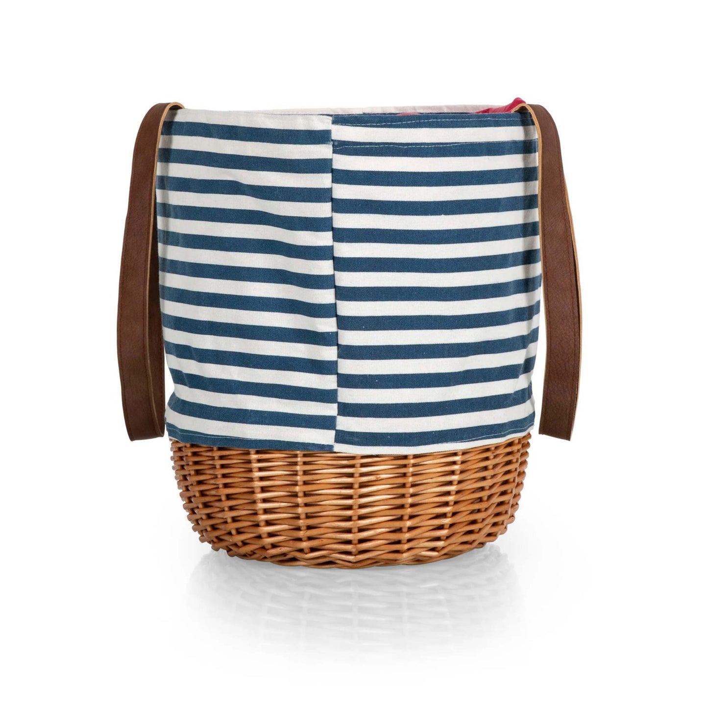 CORONADO CANVAS & WILLOW BASKET TOTE