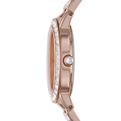 LADIES' JESSE STANLESS STEEL CRYSTAL WATCH