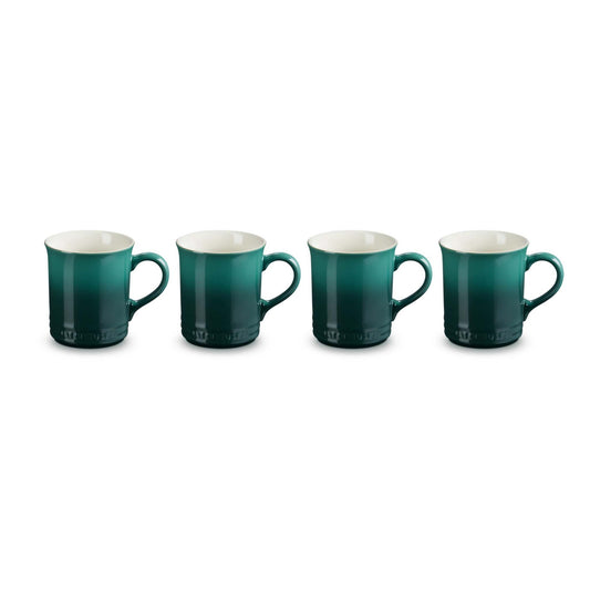 SET OF 4 STONEWARE MUGS ARTICHAUT