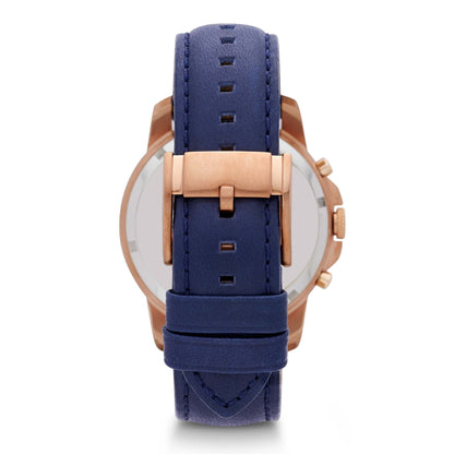 MEN'S GRANT CHRONOGRAPH & LEATHER STRAP WATCH