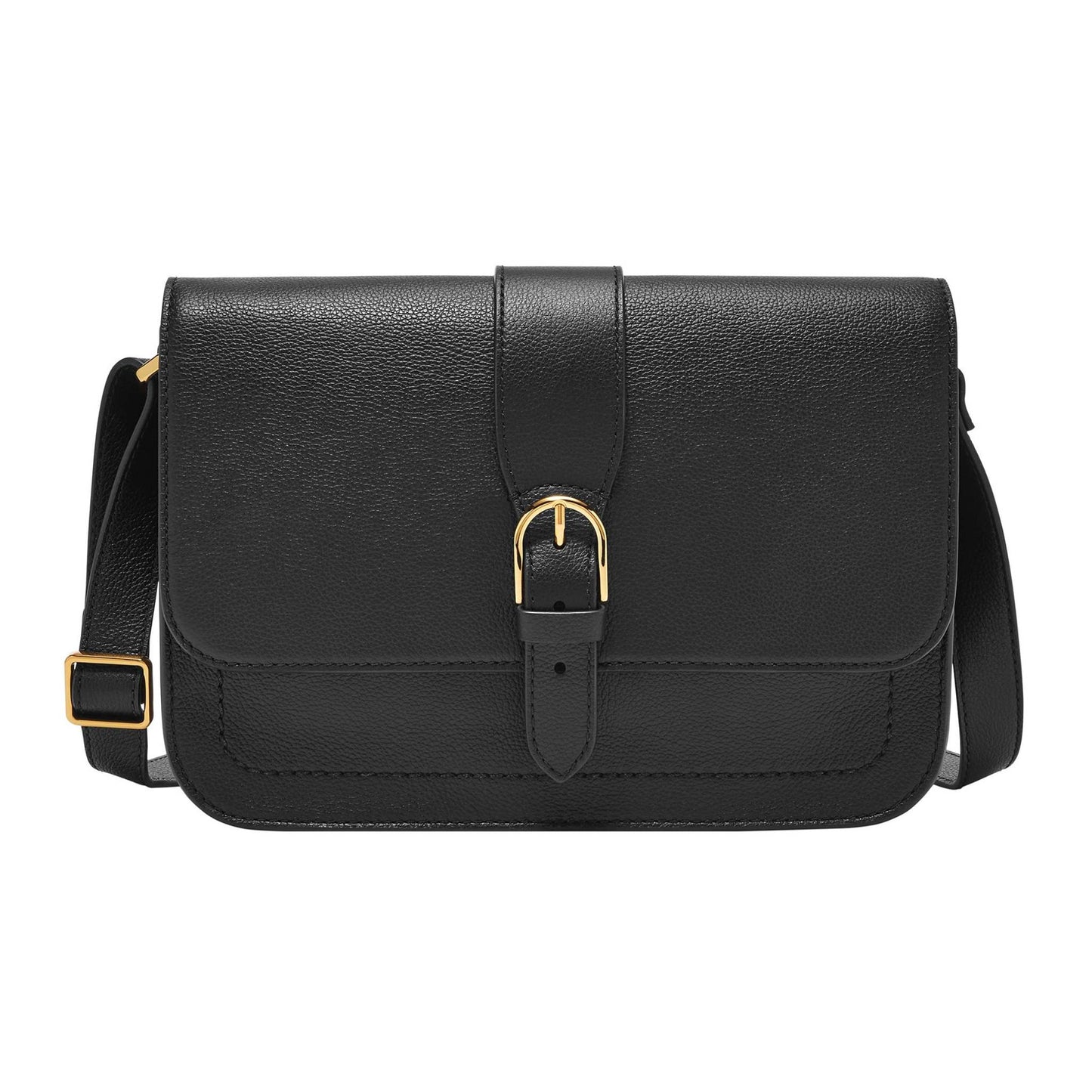 ZOEY LARGE LEATHER FLAP CROSSBODY