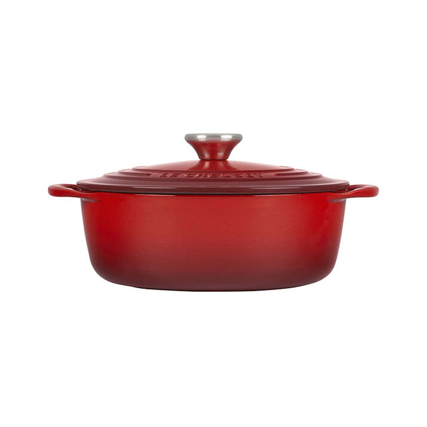 2.75QT SHALLOW ROUND CAST IRON OVEN CERISE