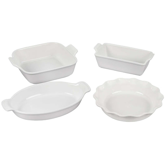 4PC HERITAGE STONEWARE BAKEWARE SET