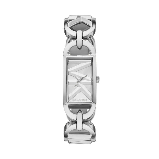 LADIES' MINI EMPIRE STAINLESS STEEL WATCH, MK LOGO DIAL