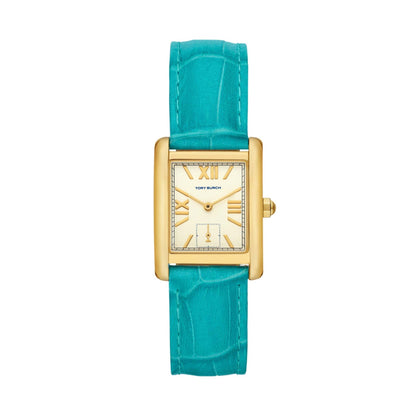 LADIES' ELEANOR & TURQUOISE LEATHER STRAP WATCH