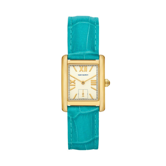 LADIES' ELEANOR & TURQUOISE LEATHER STRAP WATCH