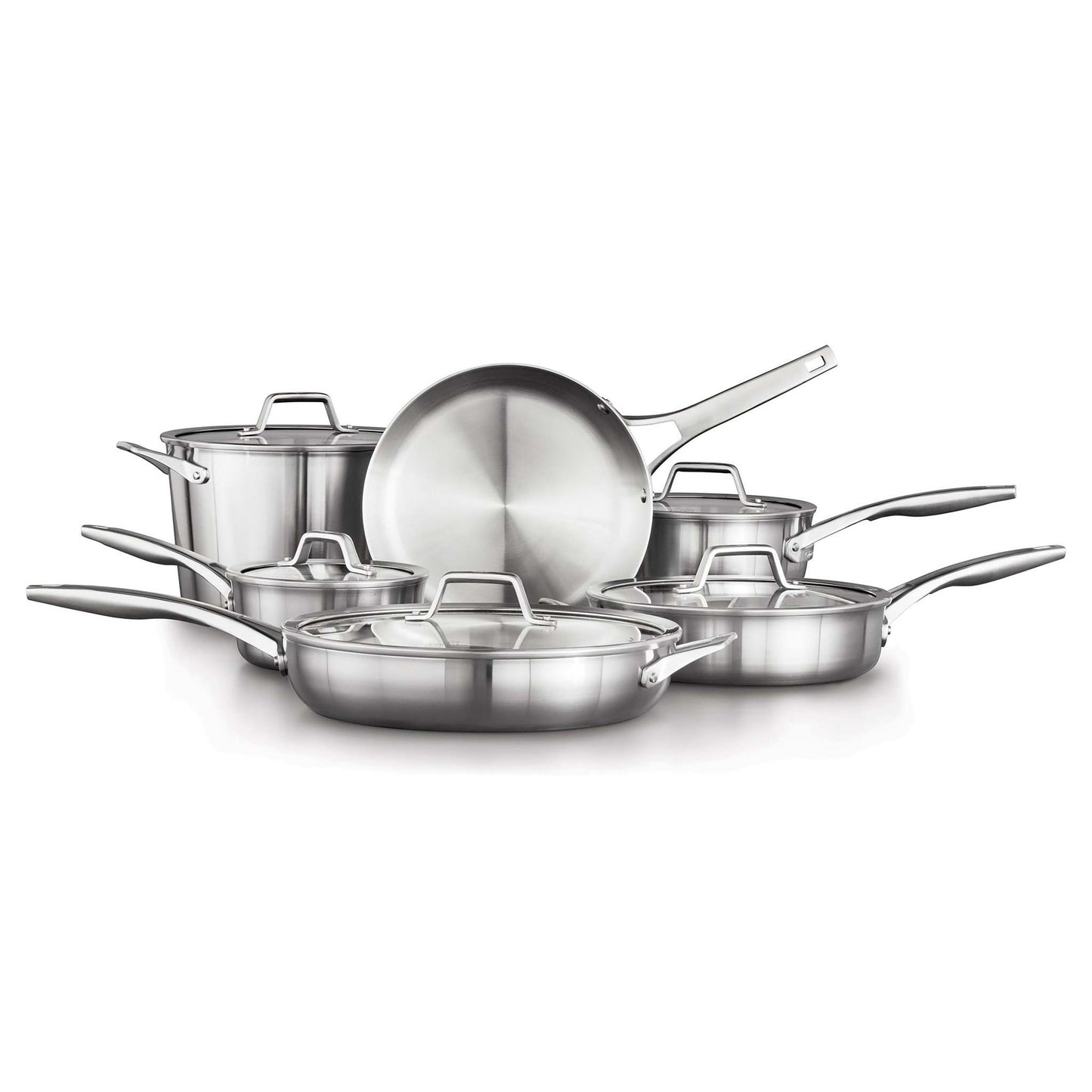 PREMIER STAINLESS STEEL 11PC COOKWARE SET