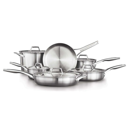 PREMIER STAINLESS STEEL 11PC COOKWARE SET