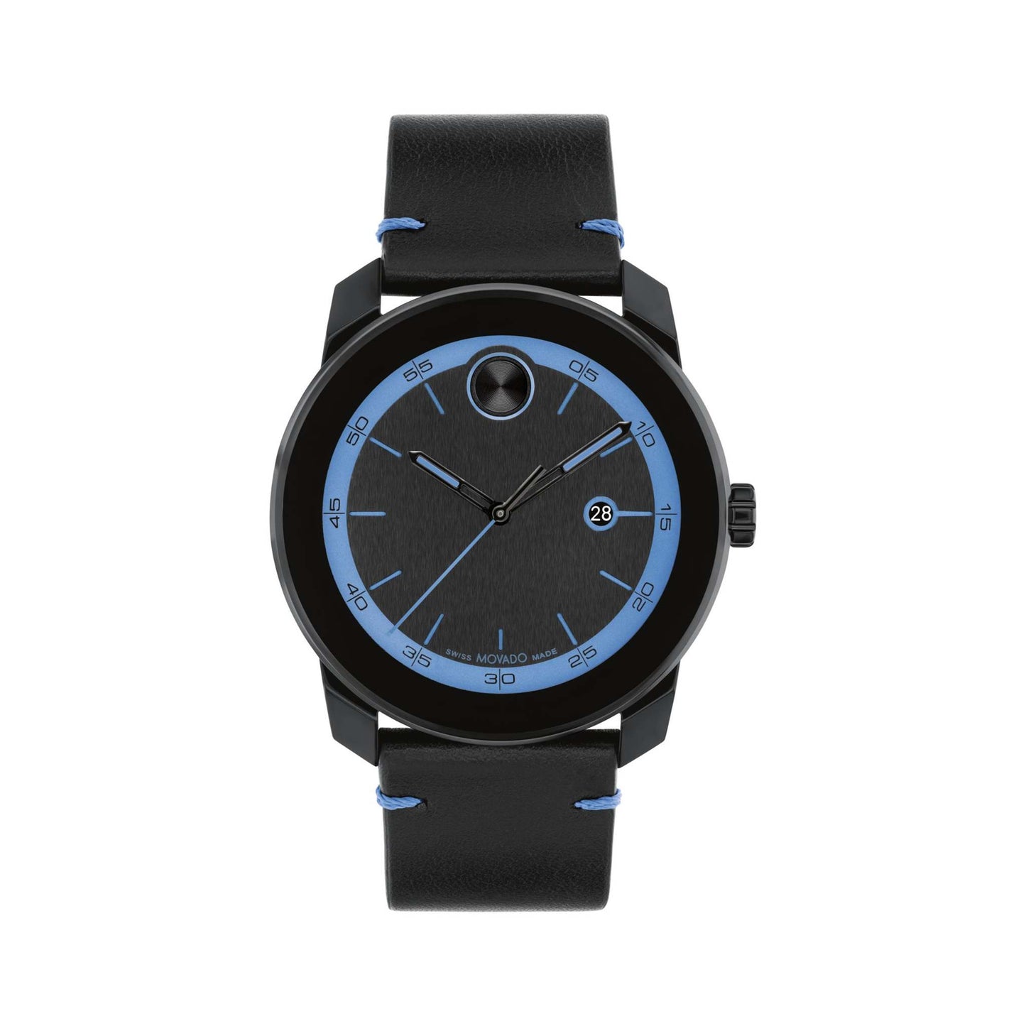 MEN'S BOLD TR90 & LEATHER STRAP WATCH, DIAL