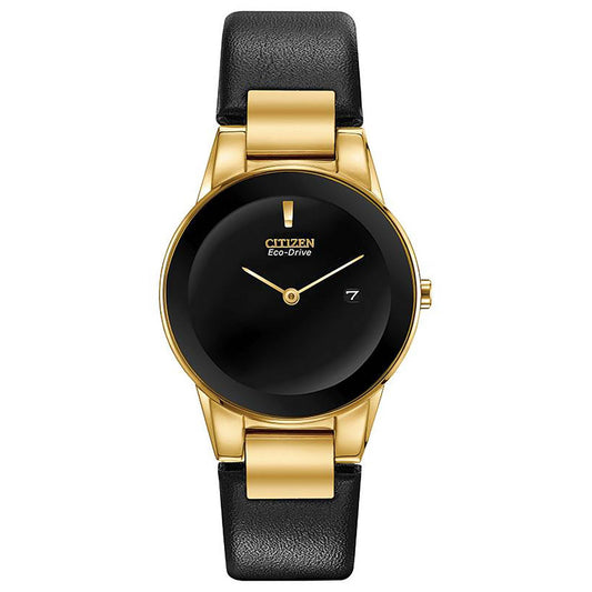 LADIES AXIOM ECO-DRIVE LEATHER STRAP WATCH
