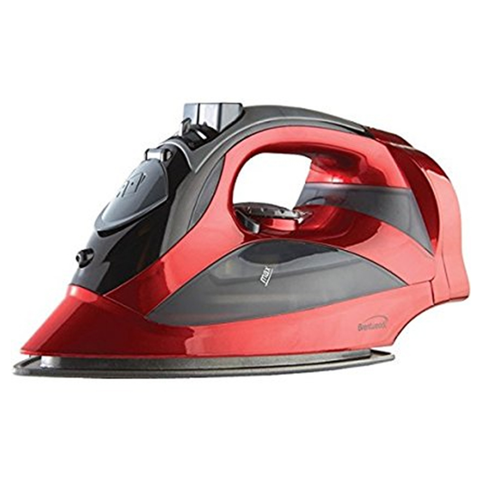 STEAM IRON WITH RETRACTABLE CORD - (RED)