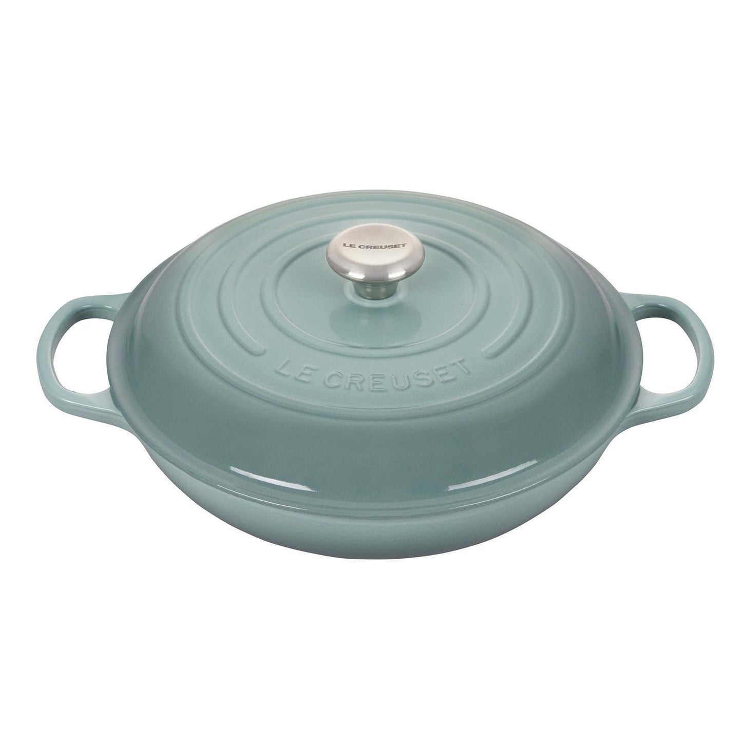 3.5QT SIGNATURE CAST IRON BRAISER SEA SALT