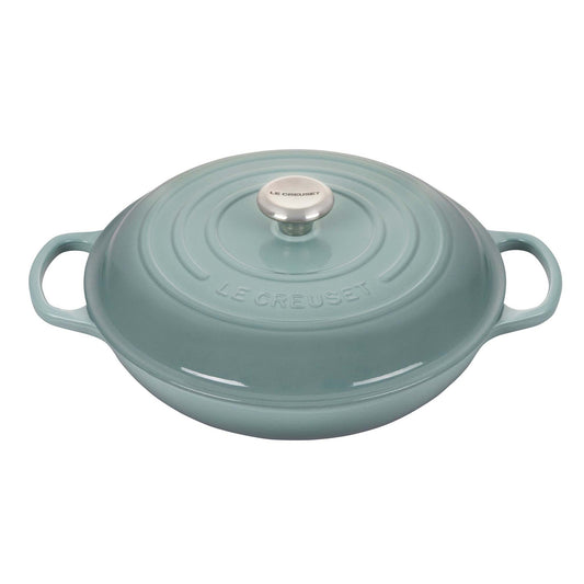 3.5QT SIGNATURE CAST IRON BRAISER SEA SALT