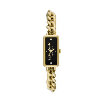 LADIES' ROSEDALE CURB-LINK STAINLESS STEEL WATCH, DIAL