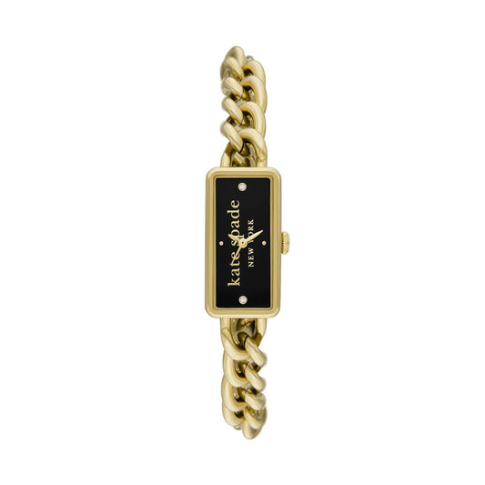 LADIES' ROSEDALE CURB-LINK STAINLESS STEEL WATCH, DIAL