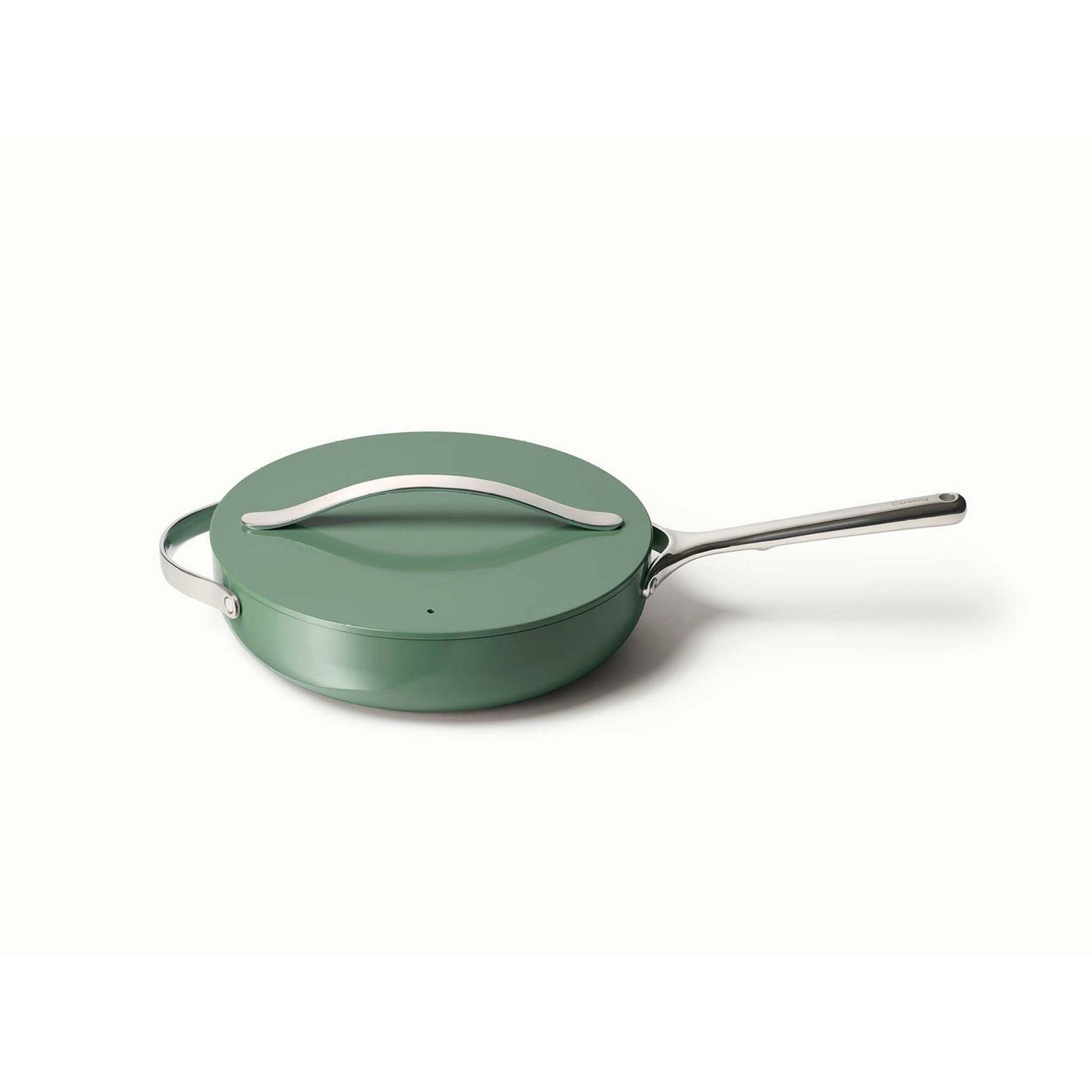 4.5QT NONSTICK CERAMIC SAUTE PAN W/ LID SAGE
