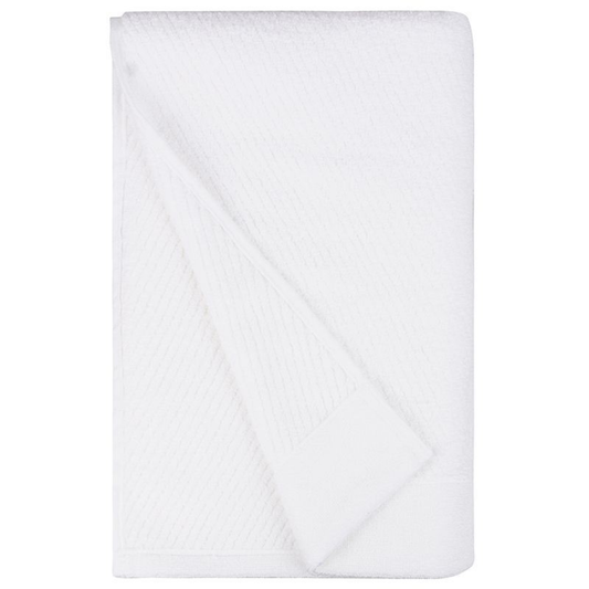TAILORED 2PCS SET BATH TOWEL - (WHITE)
