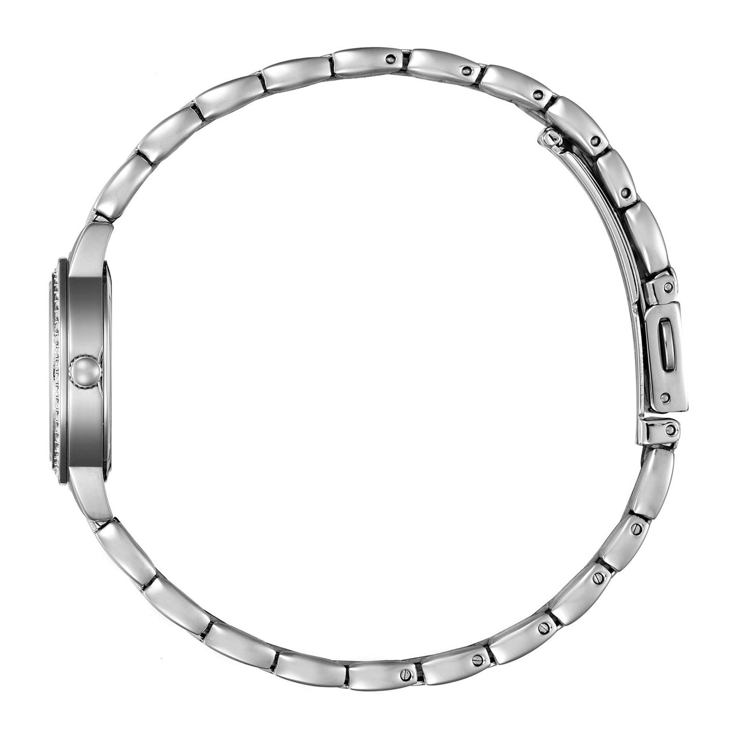 LADIES QUARTZ SWAROVSKI STAINLESS STEEL WATCH MOTHER-OF-PEARL DIAL
