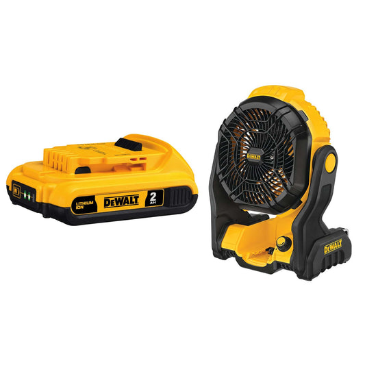20V MAX JOBSITE CORDLESS FAN W/ BONUS 20V MAX PREMIUM XR 2.0AH BATTERY