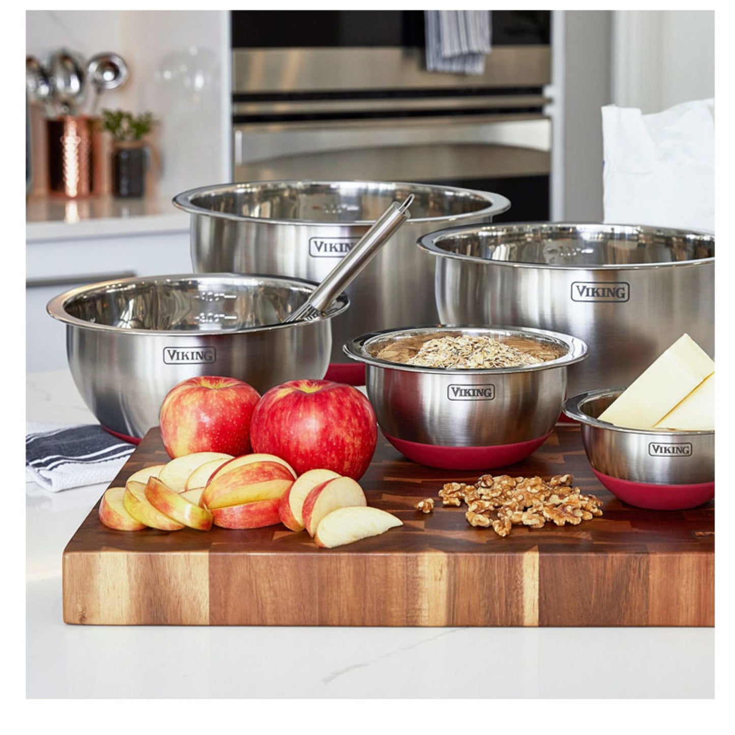 10 - PIECE STAINLESS STEEL MIXING BOWL SET
