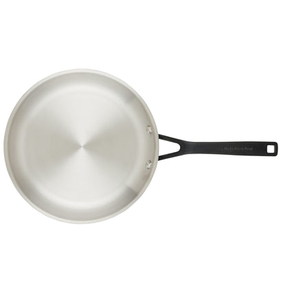 5-PLY CLAD STAINLESS STEEL 2PC FRY PANS 8" & 10"