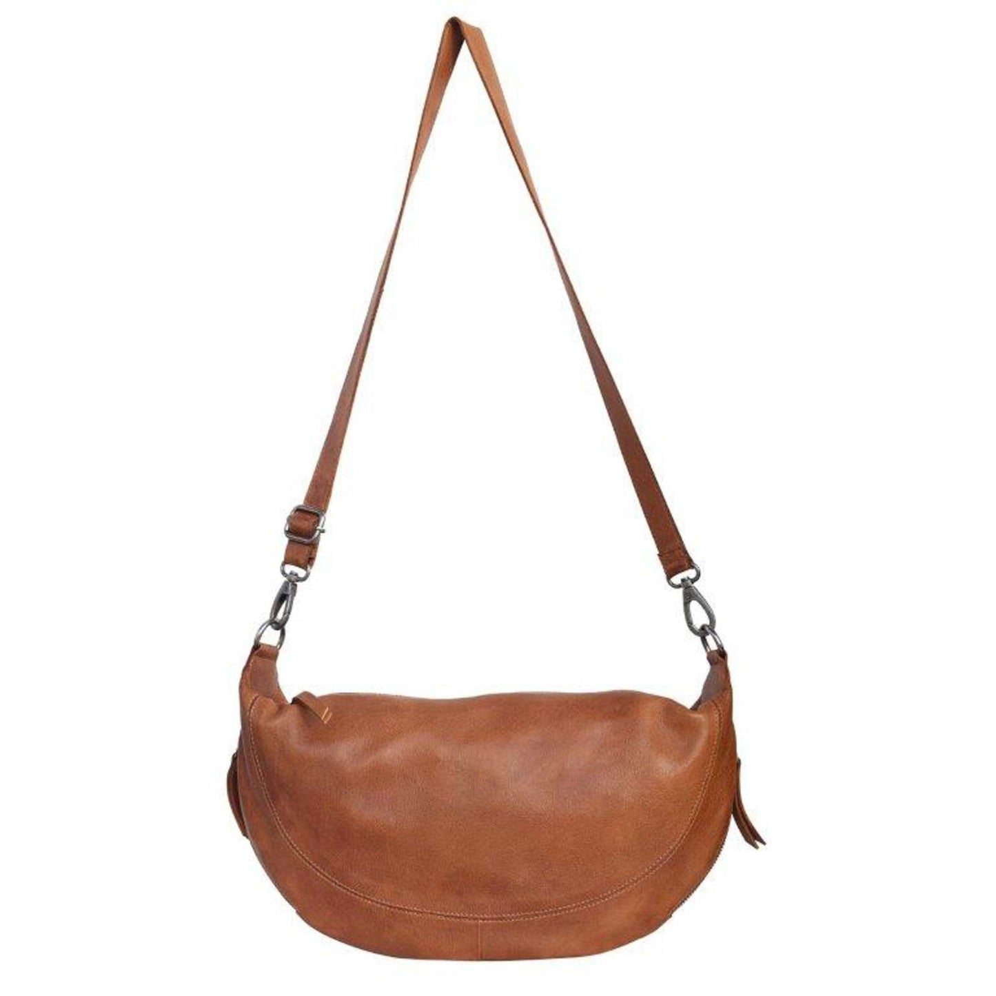CALLIE LEATHER SLING/CROSSBODY BAG COGNAC