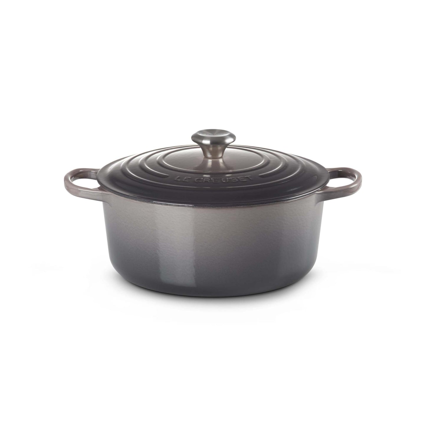 7.25QT SIGNATURE CAST IRON ROUND DUTCH OVEN OYSTER