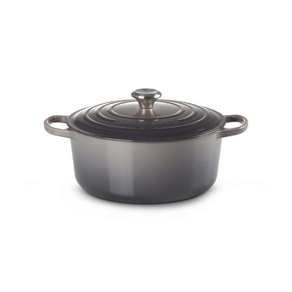7.25QT SIGNATURE CAST IRON ROUND DUTCH OVEN OYSTER