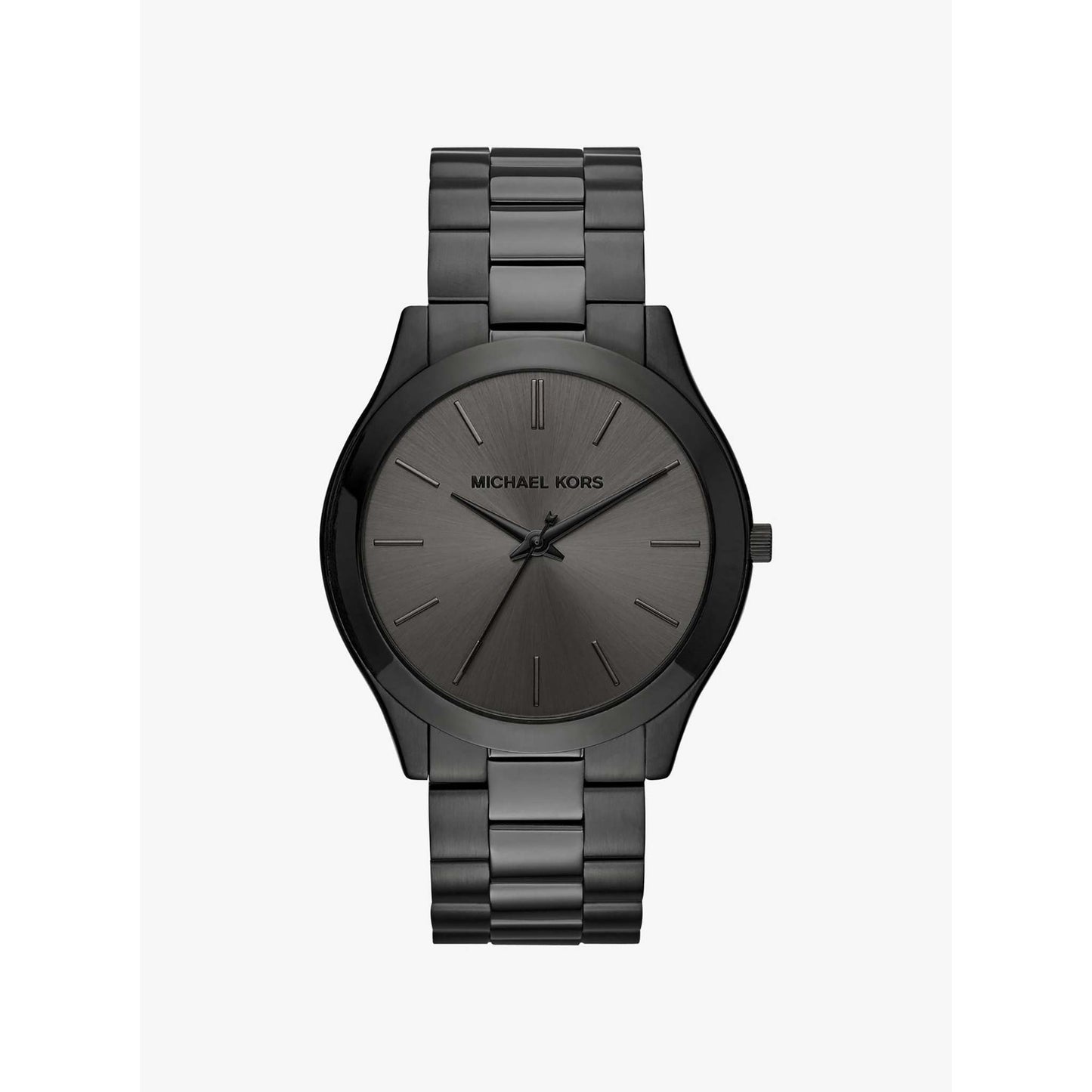 MENS SLIM RUNWAY ION-PLATED STAINLESS STEEL WATCH