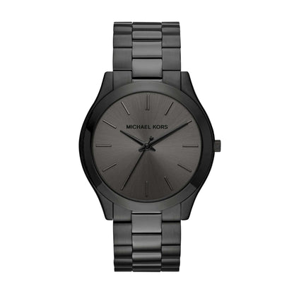 MENS SLIM RUNWAY ION-PLATED STAINLESS STEEL WATCH